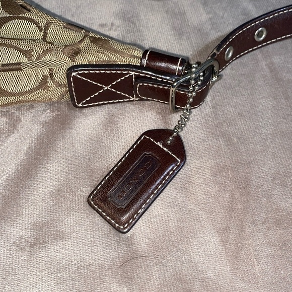 COACH 6045 Signature Canvas Half Moon Handbag - Brown Y2K - Picture 16 of 16